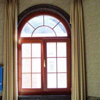 西宁城西区绿盾中天门窗88系列铝包木门窗